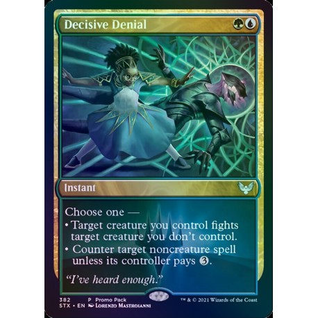 Decisive Denial FOIL STX PROMO NM
