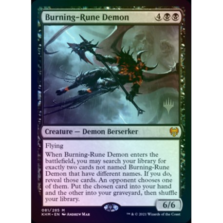 Burning-Rune Demon FOIL KHM PROMO SP+