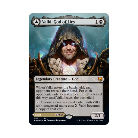 Valki, God of Lies // Tibalt, Cosmic Impostor (Borderless) KHM NM