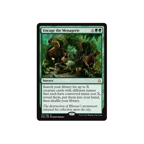 Uncage the Menagerie HOU NM