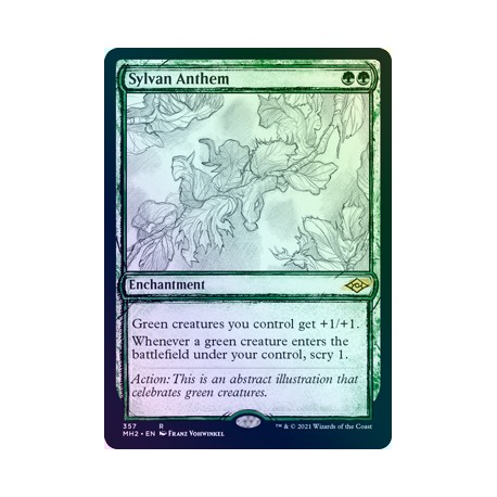 Sylvan Anthem (Showcase) FOIL MH2 NM