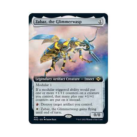 Zabaz, the Glimmerwasp (Extended) MH2 NM