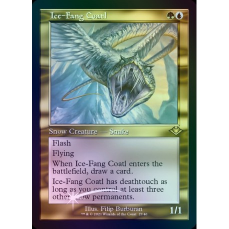 Ice-Fang Coatl (Retro) ETCHED FOIL H1R NM