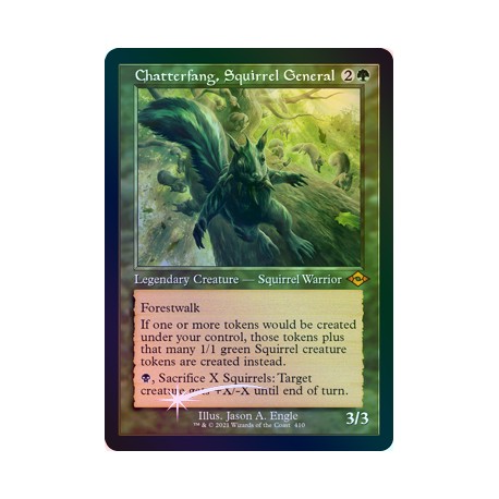 Chatterfang, Squirrel General (Retro) ETCHED FOIL MH2 NM