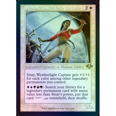 Sisay, Weatherlight Captain (Retro) ETCHED FOIL H1R NM