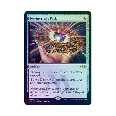 Nevinyrral's Disk ETCHED FOIL MH2 NM