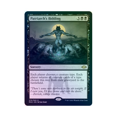 Patriarch's Bidding ETCHED FOIL MH2 NM