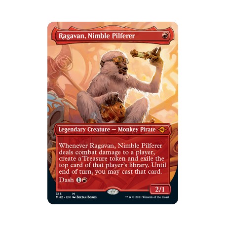 Ragavan, Nimble Pilferer (Borderless) MH2 NM