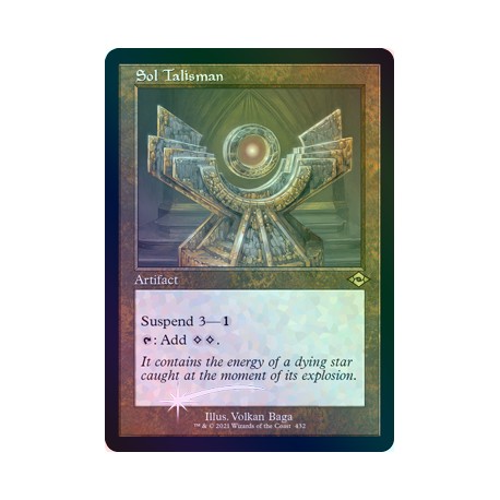 Sol Talisman (Retro) ETCHED FOIL MH2 NM