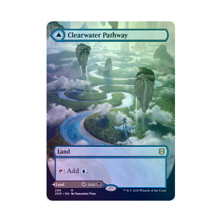 Clearwater Pathway // Murkwater Pathway (Borderless) FOIL ZNR NM