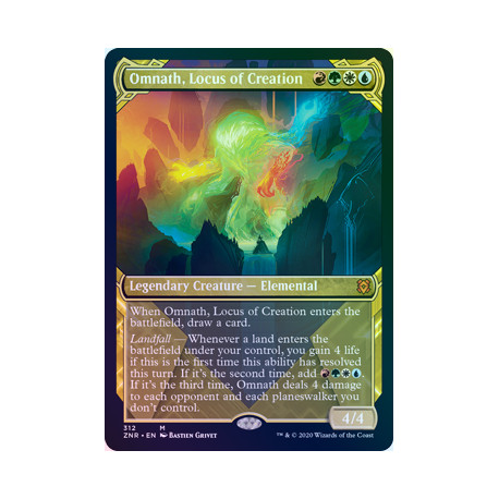 Omnath, Locus of Creation (Showcase) FOIL ZNR NM