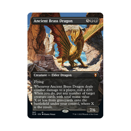 Ancient Brass Dragon (Borderless) CLB NM