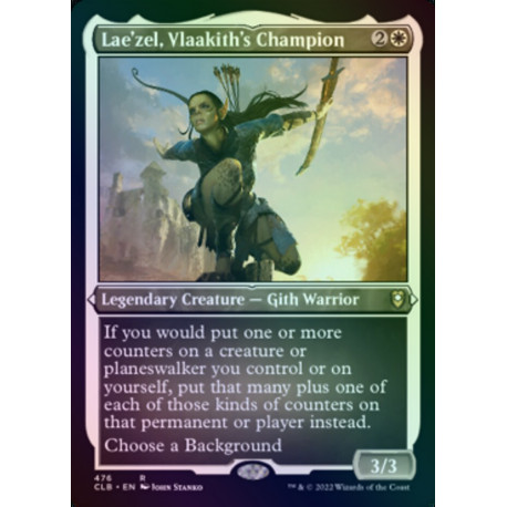 Lae'zel, Vlaakith's Champion ETCHED FOIL CLB NM