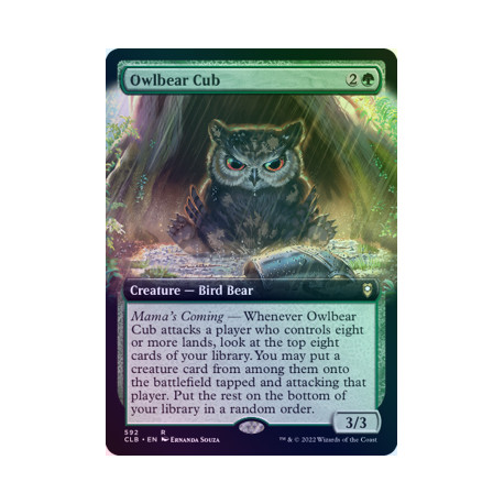 Owlbear Cub (Extended) FOIL CLB NM