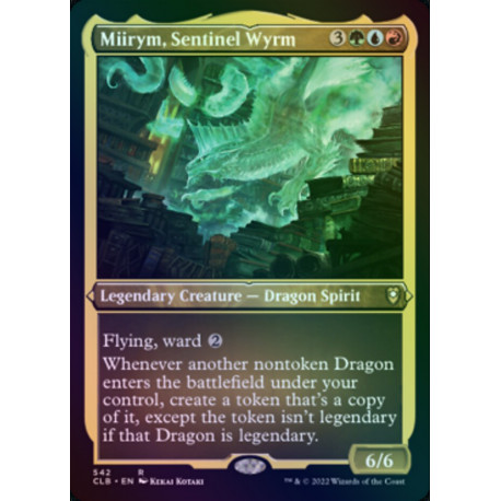 Miirym, Sentinel Wyrm ETCHED FOIL CLB NM