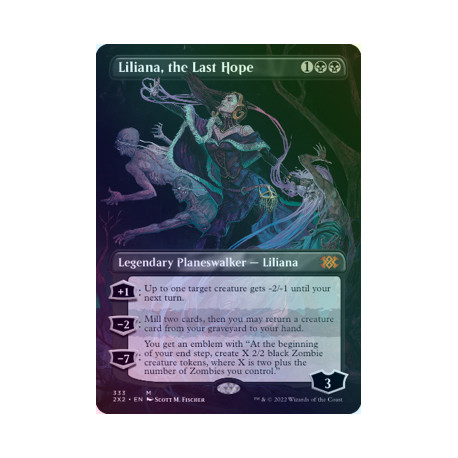 Liliana, the Last Hope (Borderless) FOIL 2X2 NM