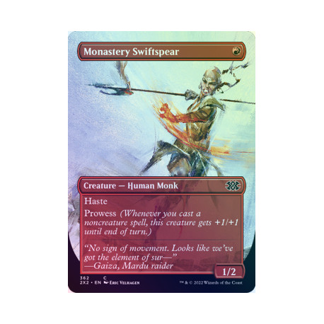 Monastery Swiftspear (Borderless) FOIL 2X2 NM