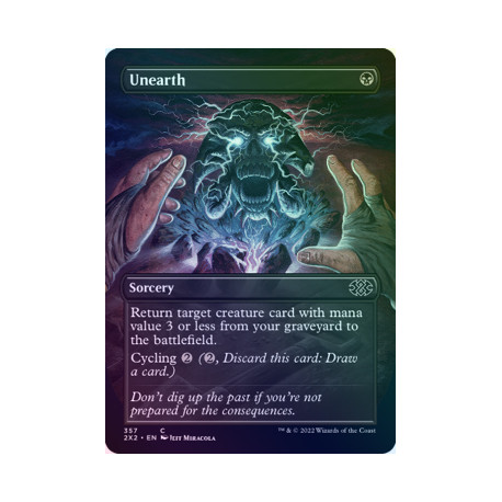 Unearth (Borderless) FOIL 2X2 NM