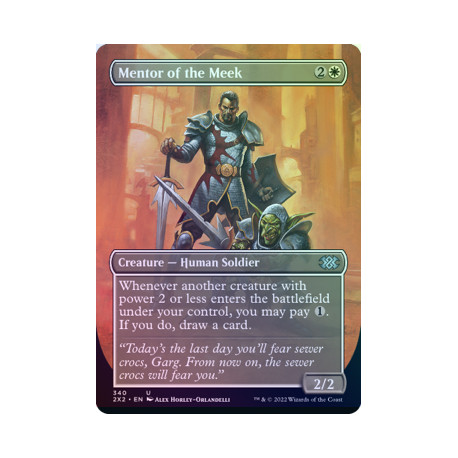 Mentor of the Meek (Borderless) FOIL 2X2 NM