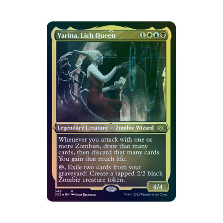 Varina, Lich Queen ETCHED FOIL 2X2 NM