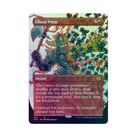 Chaos Warp (Borderless) FOIL 2X2 NM
