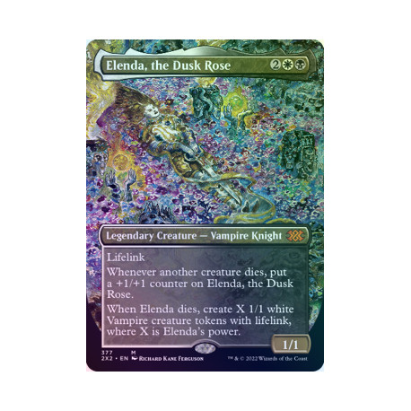 Elenda, the Dusk Rose (Borderless) FOIL 2X2 NM