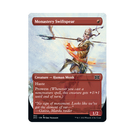 Monastery Swiftspear (Borderless) 2X2 NM