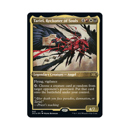 Tariel, Reckoner of Souls ETCHED FOIL 2X2 NM