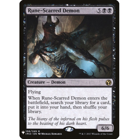 Rune-Scarred Demon IMA (Mystery) NM