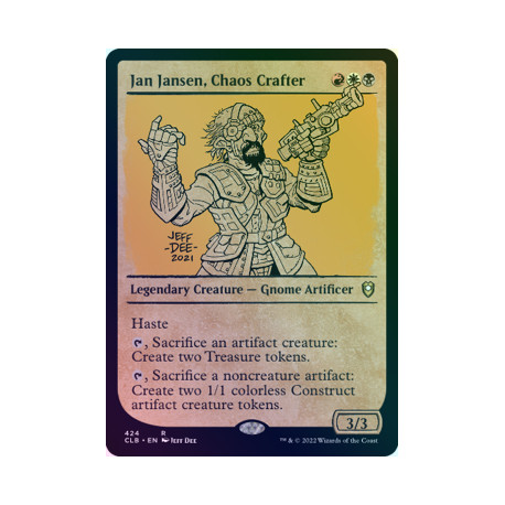 Jan Jansen, Chaos Crafter (Showcase) FOIL CLB NM