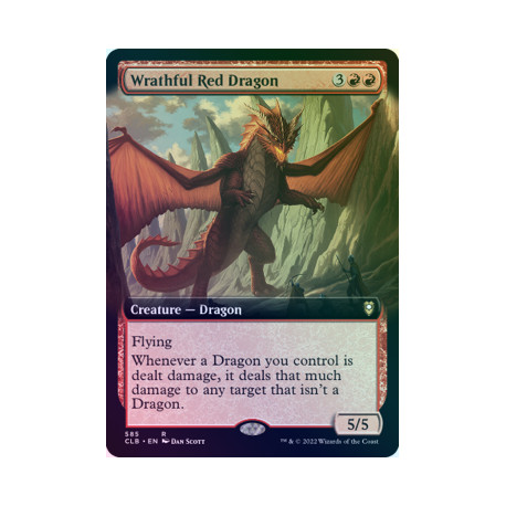 Wrathful Red Dragon (Extended) FOIL CLB NM