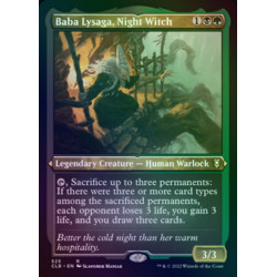Baba Lysaga, Night Witch ETCHED FOIL CLB NM