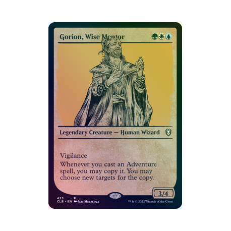 Gorion, Wise Mentor (Showcase) FOIL CLB NM