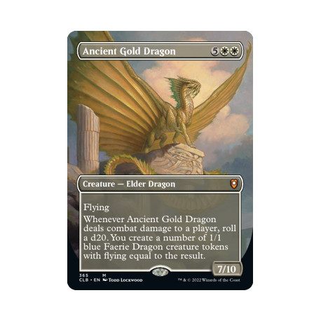 Ancient Gold Dragon (Borderless) CLB NM