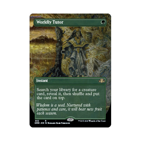 Worldly Tutor (Borderless) DMR NM