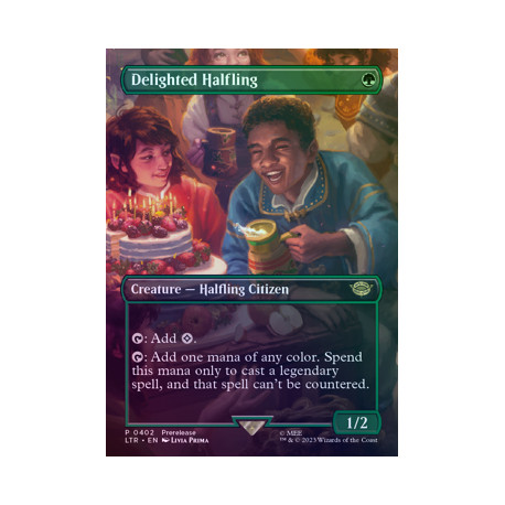 Delighted Halfling (Borderless) FOIL LTR NM