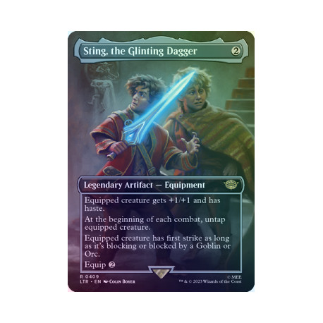 Sting, the Glinting Dagger (Borderless) FOIL LTR NM