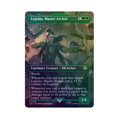 Legolas, Master Archer (Borderless) FOIL LTR NM