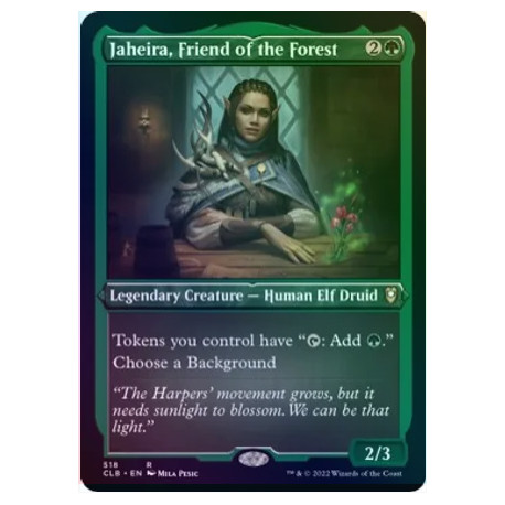 Jaheira, Friend of the Forest ETCHED FOIL CLB NM