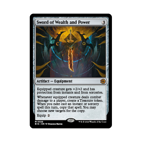 Sword of Wealth and Power BIG NM