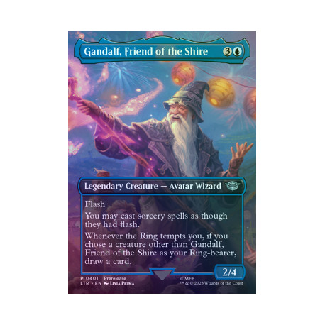Gandalf, Friend of the Shire (Borderless) FOIL LTR NM