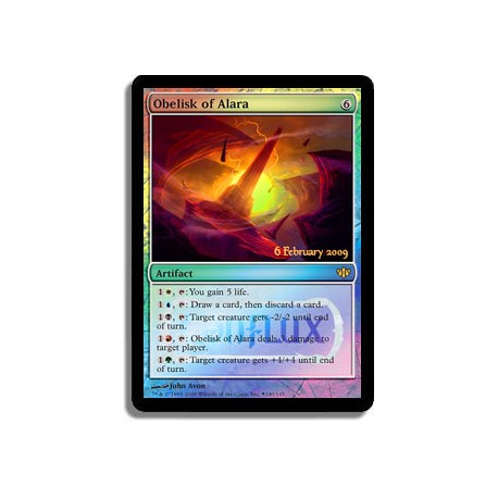 Obelisk of Alara RELEASE FOIL CON DAMAGED
