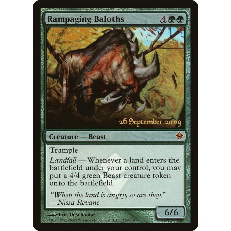 Rampaging Baloths PRE-RELEASE FOIL ZEN SP