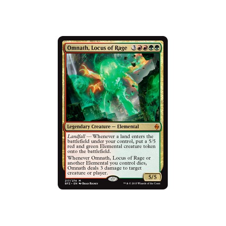 Omnath, Locus of Rage BFZ NM