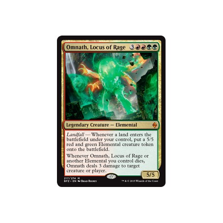 Omnath, Locus of Rage BFZ NM