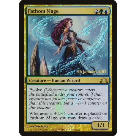 Fathom Mage PRE-RELEASE FOIL GTC NM