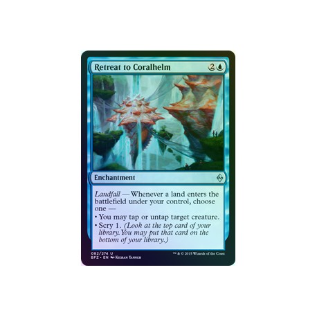 Retreat to Coralhelm FOIL BFZ NM