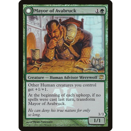 Mayor of Avabruck PRE-RELEASE FOIL ISD SP