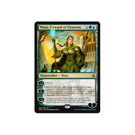 Nissa, Steward of Elements AKH NM