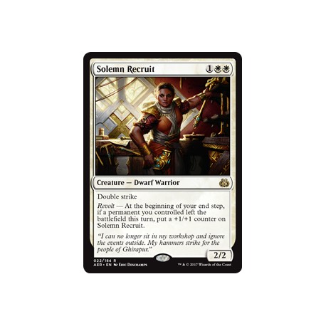 Solemn Recruit AER NM